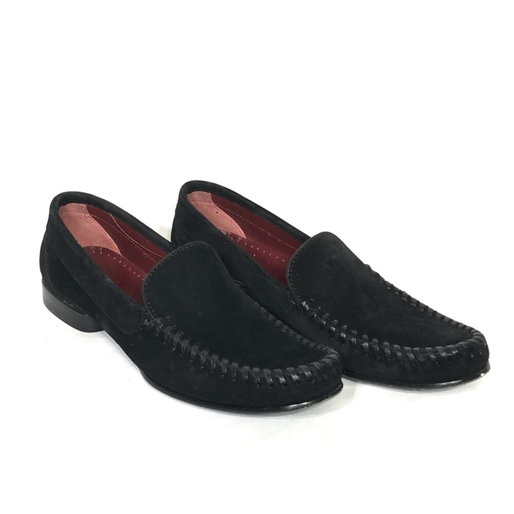 Salvatore Ferragamo Black Suede Loafers 6AAA EUC